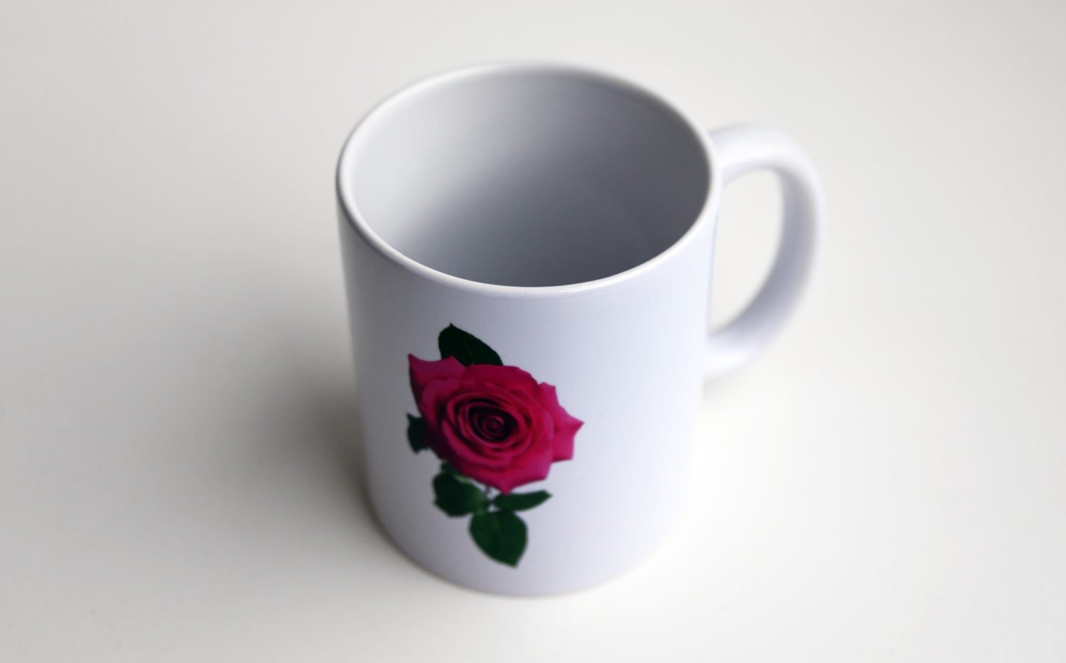 Dunkelrosa Rose Nahaufnahme #9211 (Trinkbecher) | Darkpink Rose Close-up #9211 (Mug)