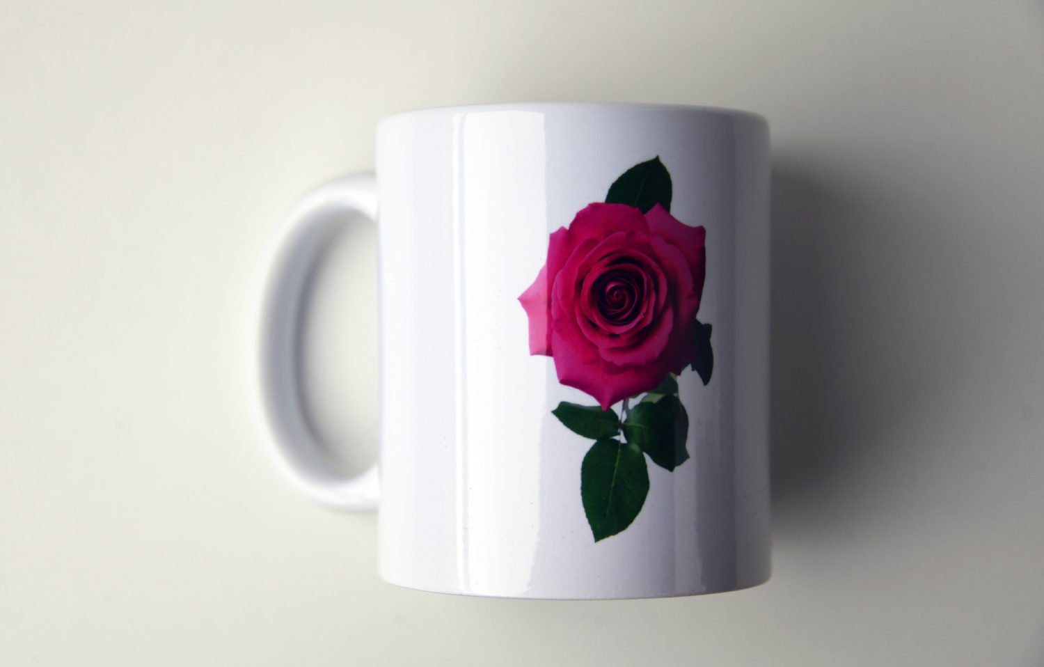 Dunkelrosa Rose Nahaufnahme #9211 (Trinkbecher) | Darkpink Rose Close-up #9211 (Mug) – Bild 3