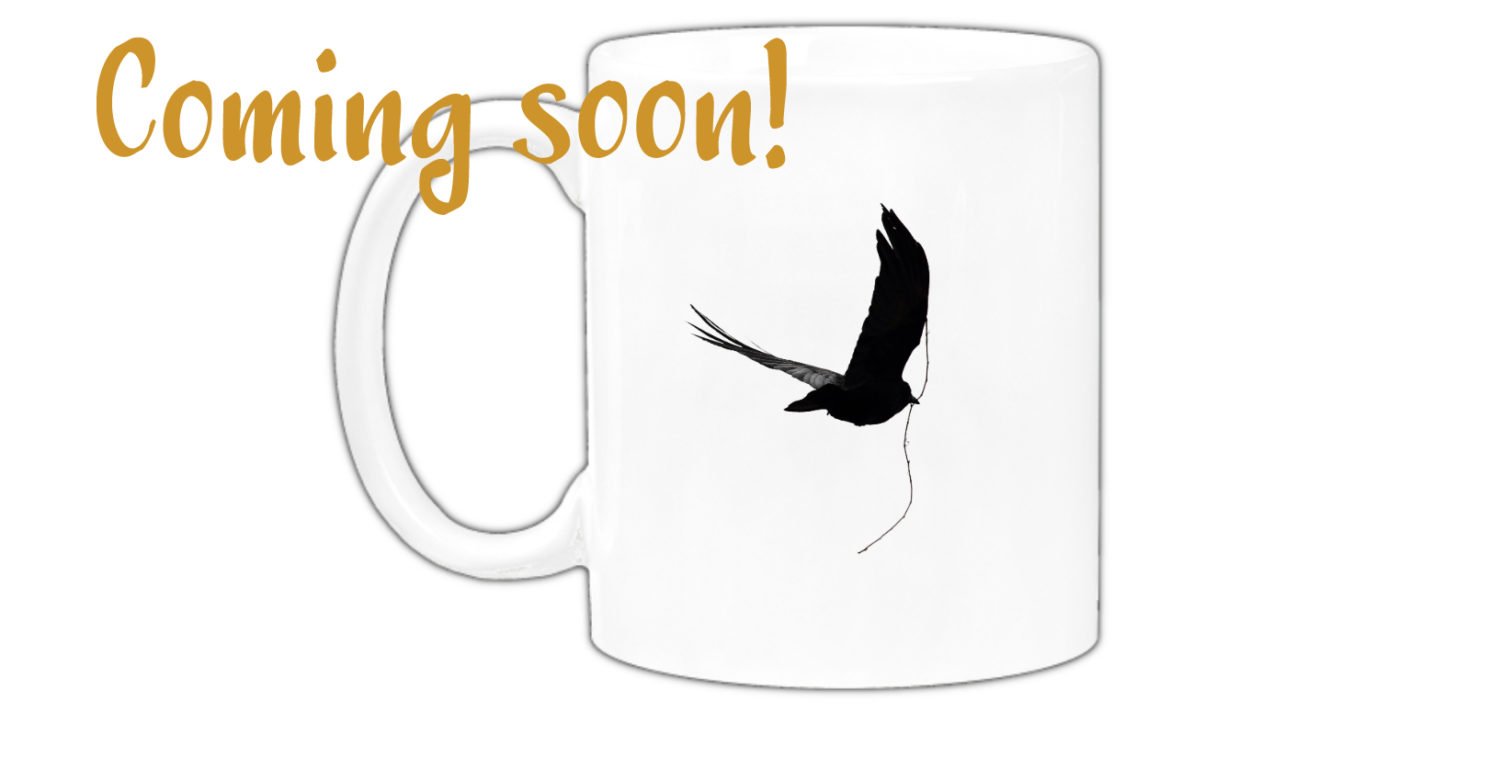 Fliegende Krähe mit Stock #0257 (Trinkbecher) | Flying Crow with Stick #0257 (Mug) Coming soon! – Bild 2