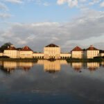 Schloss Nymphenburg München während Sonnenaufgang #3714 (Leinwandbild) | Nymphenburg Palace Munich during Sunrise #3714 (Canvas print) - 30x60cm