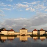 Schloss Nymphenburg München während Sonnenaufgang #3716 [Version 2] (Leinwandbild) | Nymphenburg Palace Munich during Sunrise #3716 (Canvas print) [Version 2] - 30x60cm